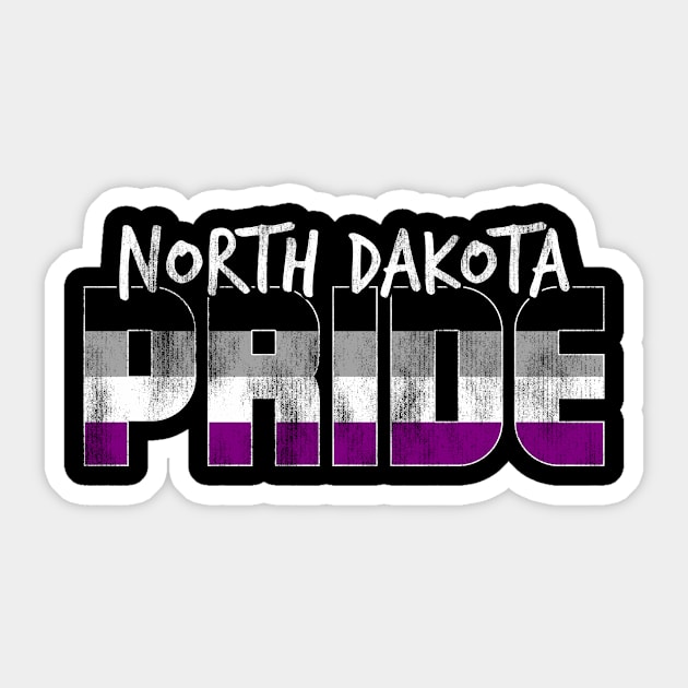 North Dakota Pride Asexual Flag Sticker by wheedesign